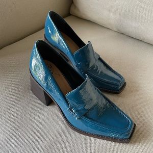Brand New Vince Camuto Patent Leather Heeled Loafer